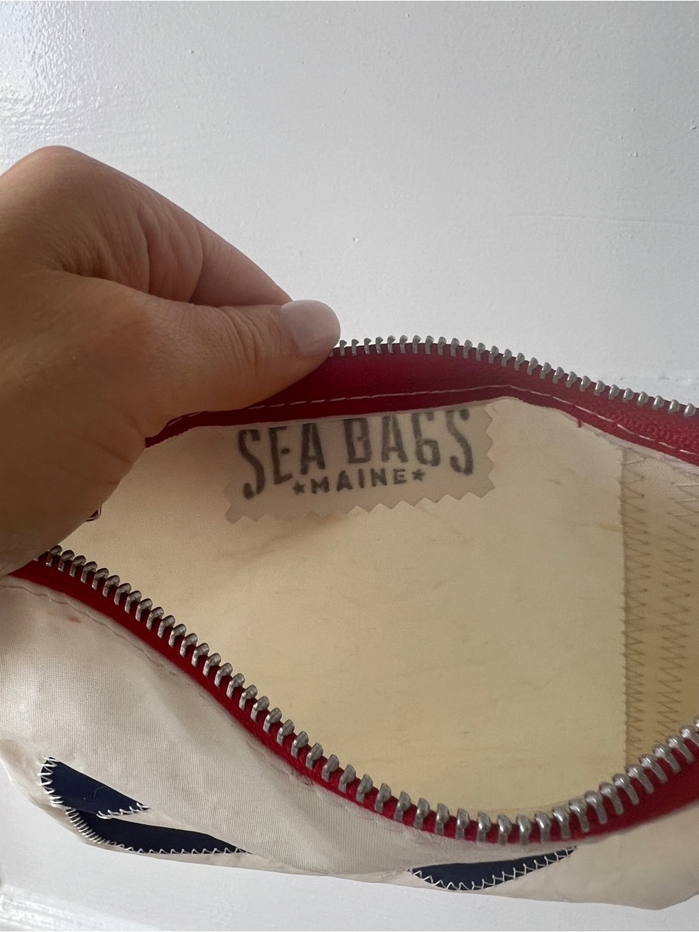 Navy Anchor Slim Crossbody - Picture 4 of 4